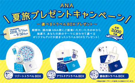 ANAは、ANAオリジナルグッズがプレゼントされるキャンペーンを開催！