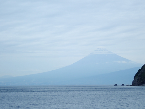 雨の日の富士山
