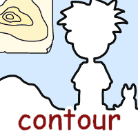 contour の意味 英語イラスト
