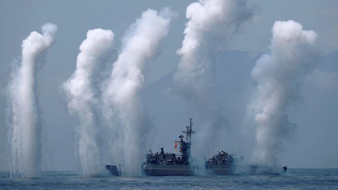 China navy taiwan strait manuever