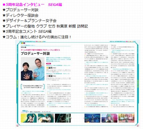 『SEGA feat. HATSUNE MIKU Project 5th Anniversary Book」が1月28日に発売！