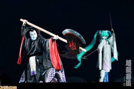 今回の超歌舞伎は、中村獅童と初音ミクが2役に挑戦