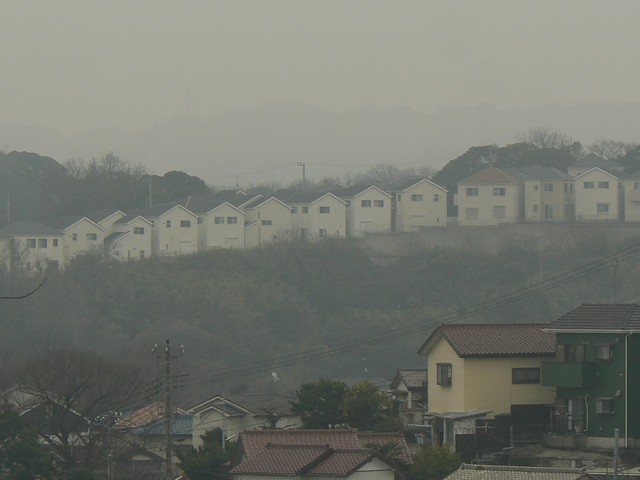 丘の上の住宅